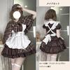 CAWILXHA Lolita Maid Cosplay Sleeve Detective Lolita Dress with Apron and Cute Forest Girl Costume for Popular for High School Entrance and Cultural