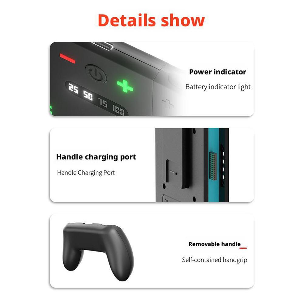 Charging Grip For Switch 2 Game Controller Detachable Handheld Charger Base For NS2 Left/Right Controllers Fast Charging Dock