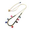 Les Trésors De Lily [N7059] - Multicolored Gold 'Navajos' Necklace