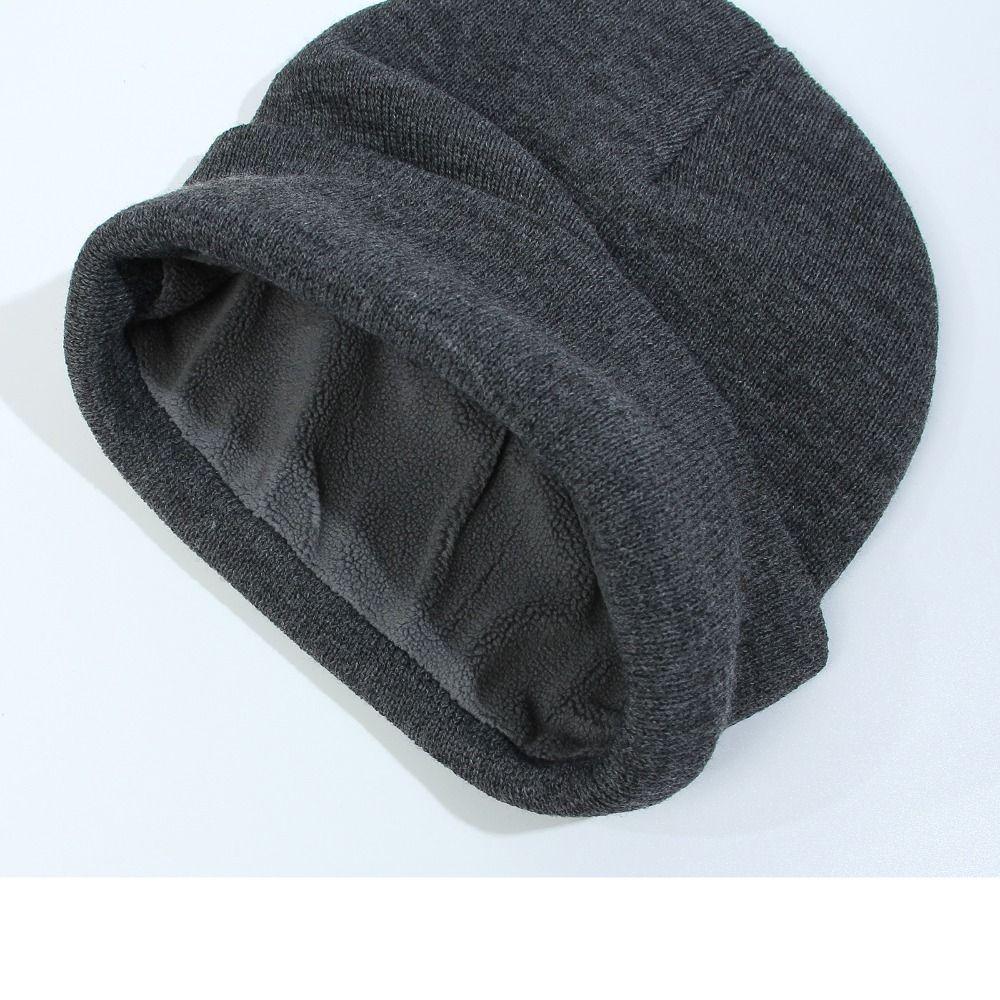 Winter Warm Cuffed Beanie Fleece Lined Ski Hats Soft Skull Cuff Cap  for Men Women