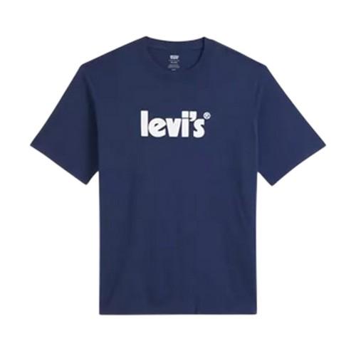 Levis Мужская хлопковая футболка свободного кроя с короткими рукавами