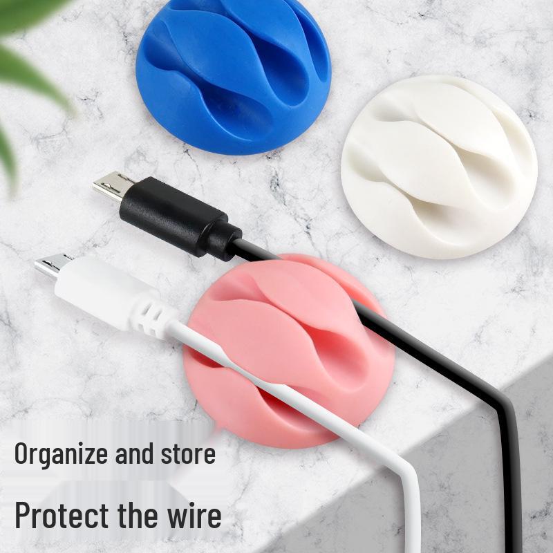 Desktop Cable Organizer and Earphone Storage Clip