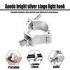 1Pcs Aluminum Alloy Stage Lights Truss Clamp Quick Release 18-21mm 38-52mm DJ Light Clamps Clip Bracket Silver Lamp Hanger Hooks