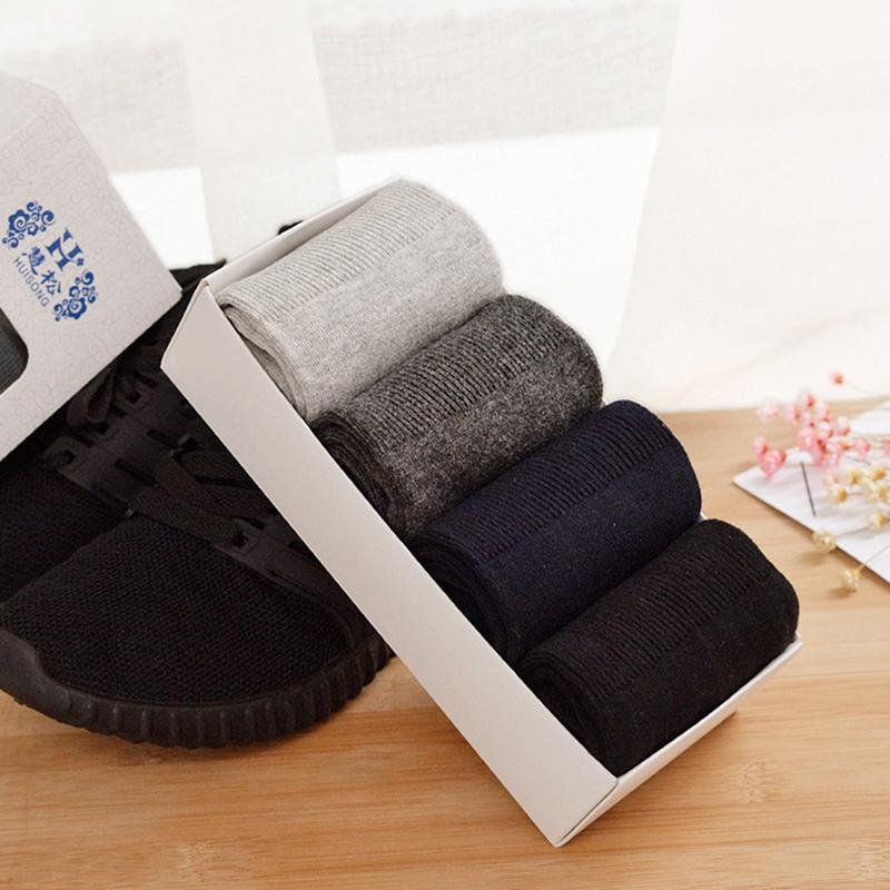 5 пар мужских носков больших размеров 48,49,50 для диабетиков, повседневные деловые мужские носки с защитой от запаха Sox Meias Calcetines Hombre