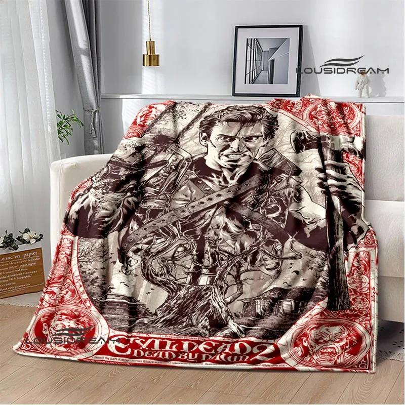 Movie The Evil Dead Printed blankets picnic blanket Flannel Warm blankets Soft Cozy Blanket Home travel blanket Birthday Gift