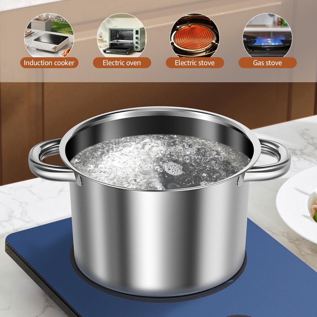 Double Boiler Pot Stainless Steel Candle Wax Melting Boiler Pot W/ Spatula for Melting Chocolate Candy and Candle Making Supplie