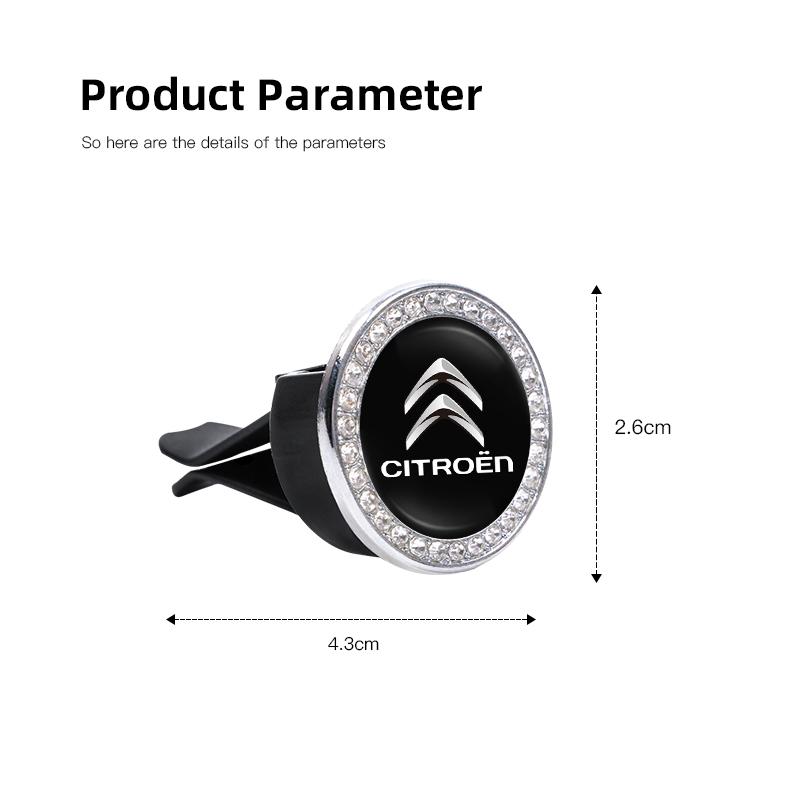 YKJV4 Car Air Freshener Solid Aroma Auto Interior Perfume Diffuser For Citroen e-C3 e-C4 X C5X C3 C4 Cactus Picasso C-Crosser C6 C1 C2