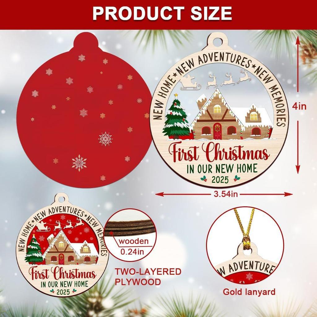 Рождественские деревянные поделки, подарки для дома, креативные декоративные маленькие подвески, украшения для нового дома, подвески для рождественской елки