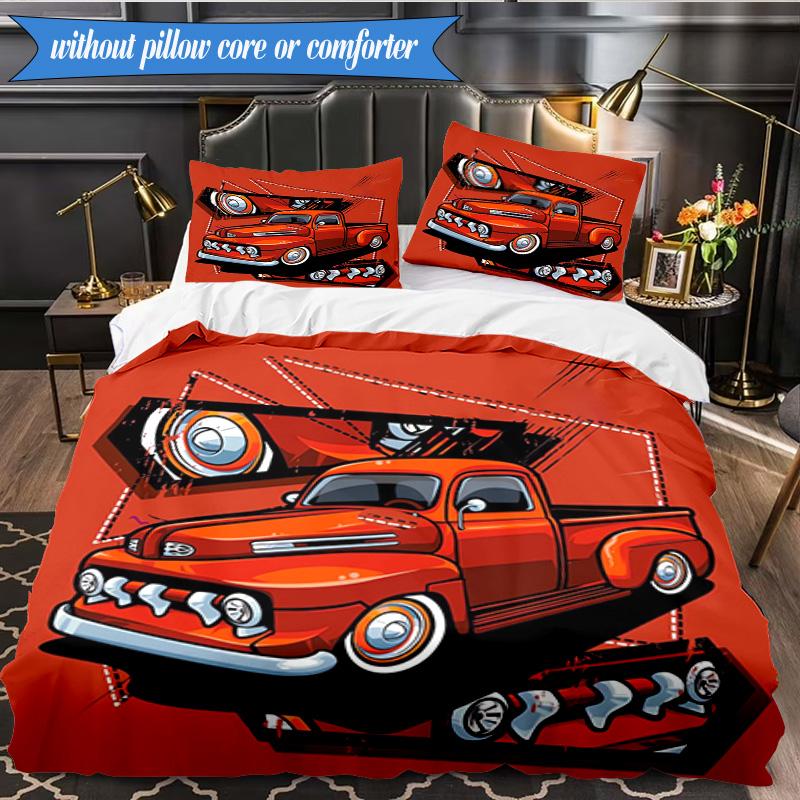 Nighttime Truck Drive 3pcs K-pop music group Bedding set,Ideal for Bedroom, Dormitory,Including Duvet Cover And 2pcs Pillowcases,Fan gifts