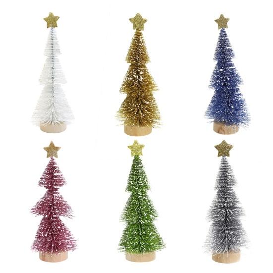 Мини Рождественская Елка Украшение Маленькое Настольное Украшение Многоразовое Праздничное Необходимое Праздничная Вечеринка
