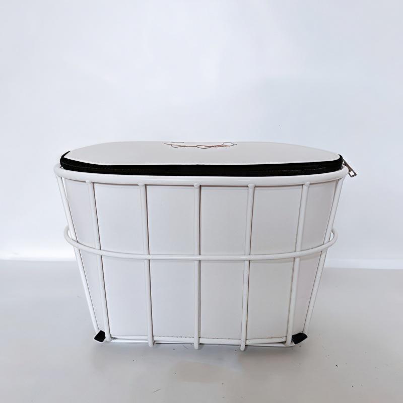 Металлическая задняя корзина большой емкости со спинкой для хранения шлема и рюкзака для электровелосипеда