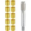 Outer/Universal Spark Plug Thread Repair Tools Set with M14x1.25 Inner Inserts and M16x1.25 Tap/High Speed Steel Tap Spark Plug/Durable/Metal/Gold