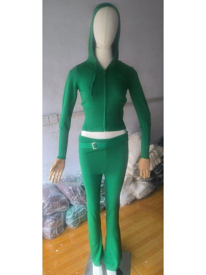 2023 Женская Мода Сексуальный Вязаный Худи с Капюшоном Комплект из Двух Предметов с Завышенной Талией