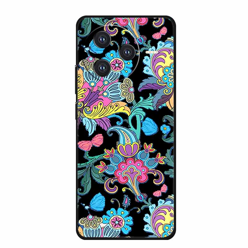 Задняя крышка для Xiaomi Poco F7 Pro Чехол F7Pro Funda Черный Силикон Мягкий ТПУ Coque Для Poco F7 Ultra Redmi K80 Pro Чехол Мультяшный