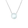 Necklace - Lola Is Precious - Circle Topaz - 925 Rhodium-Plated Solid Silver - Length 42 Cm - Women
