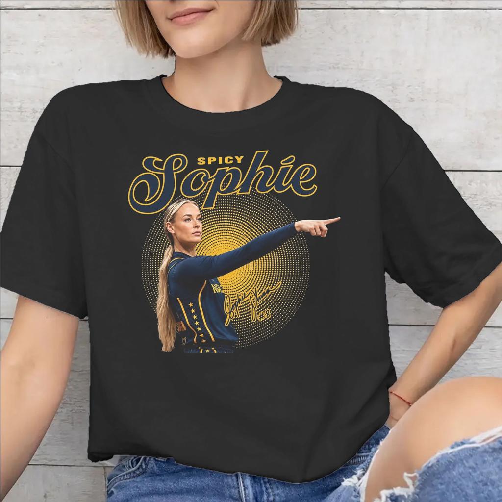 Sophie Cunningham Pointing Meme Printed T Shirts Unisex WoUnisex Cotton Tee Shirt Clothes