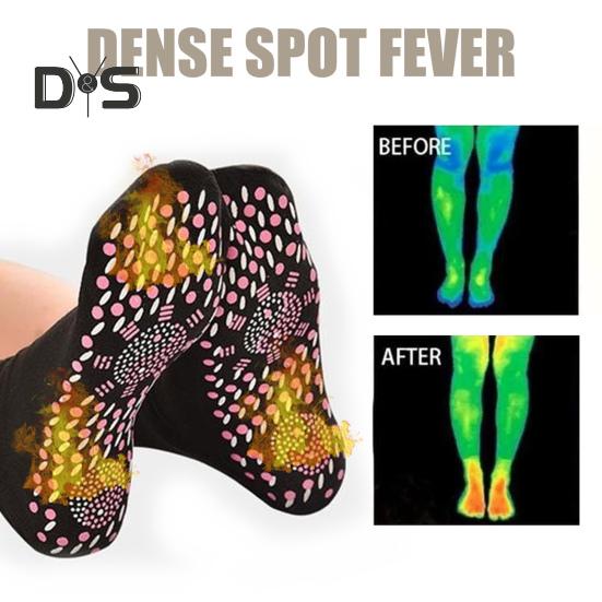 1 пара зимних носков с подогревом, массаж подошвы частицами, способствующий циркуляции крови, самонагревающиеся носки средней длины, высокоэластичные, теплые носки-тапочки