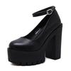 Plus Size 42 New 2019 Spring Autumn Casual High-heeled Shoes Sexy Ruslana Korshunova Thick Heels Platform Pumps