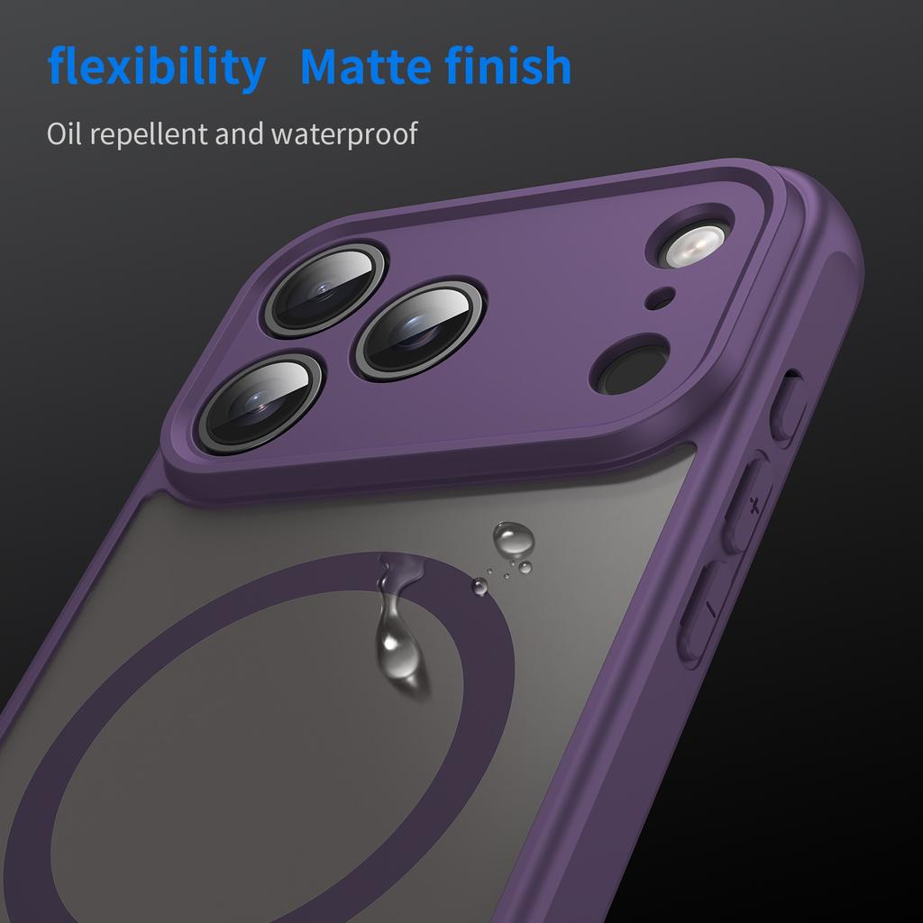 Чехол для телефона iPhone 17 Pro Max, Магнитный противоударный чехол, Гибридный бампер для iPhone 17 Pro Max