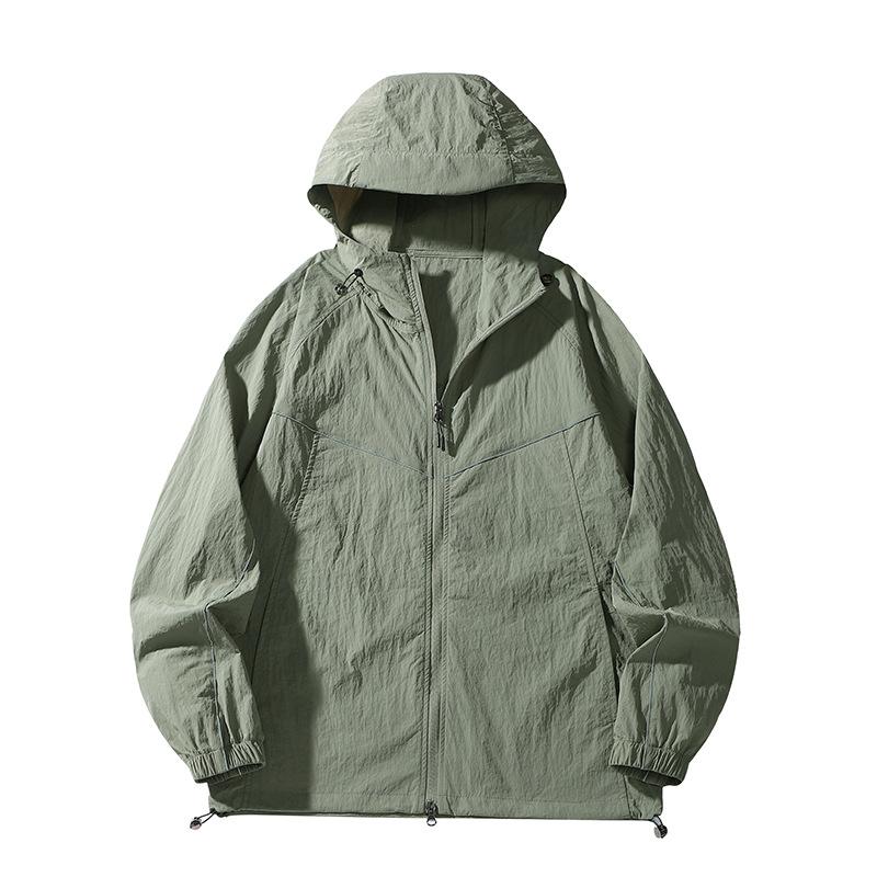 High-power sunscreen clothing, light and breathable, loose hooded UV protection, summer outdoor men's and women's sunscreen clothing 1111 models
