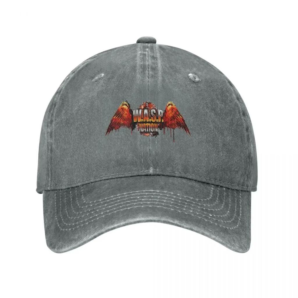 W.A.S.P Baseball Cap Ball Cap Golf Cosplay men's big size hat Caps For Men Women's