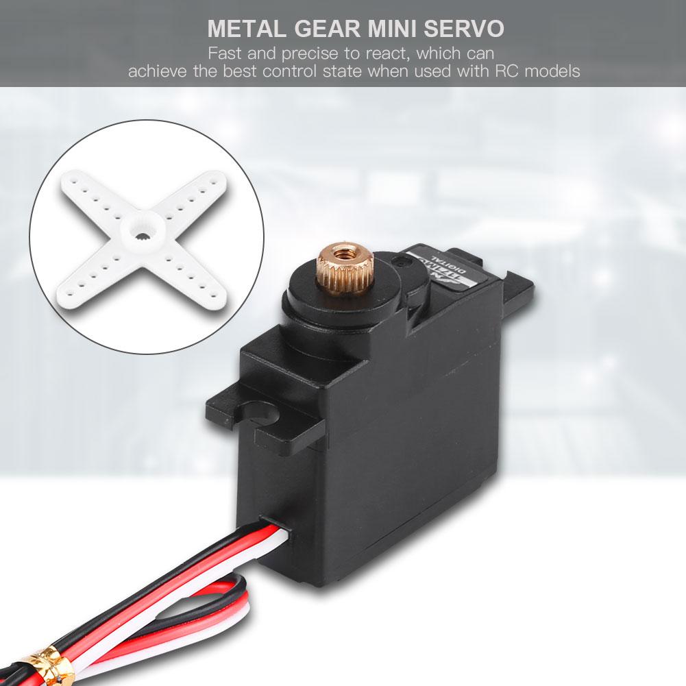 Digital Mini Micro Metal Gear Core 17g Analog Servo 4.8 6V for RC Fixed Wing Airplane