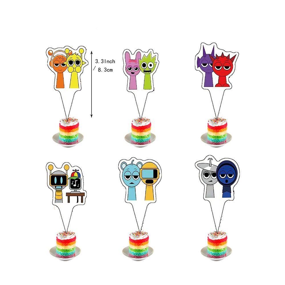 Тема ритм-бокса Украшение на день рождения для детей Украшение на день рождения Sprunki