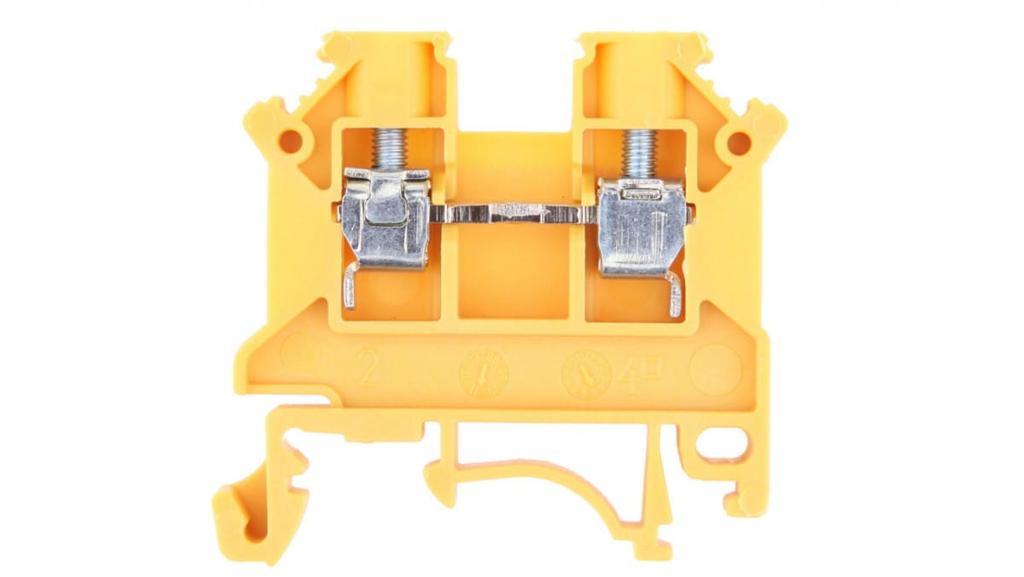 Złączka Szynowa 2-Przewodowa 4Mm2 Żółta Nowa Zsg 1-4.0Nz 11321314