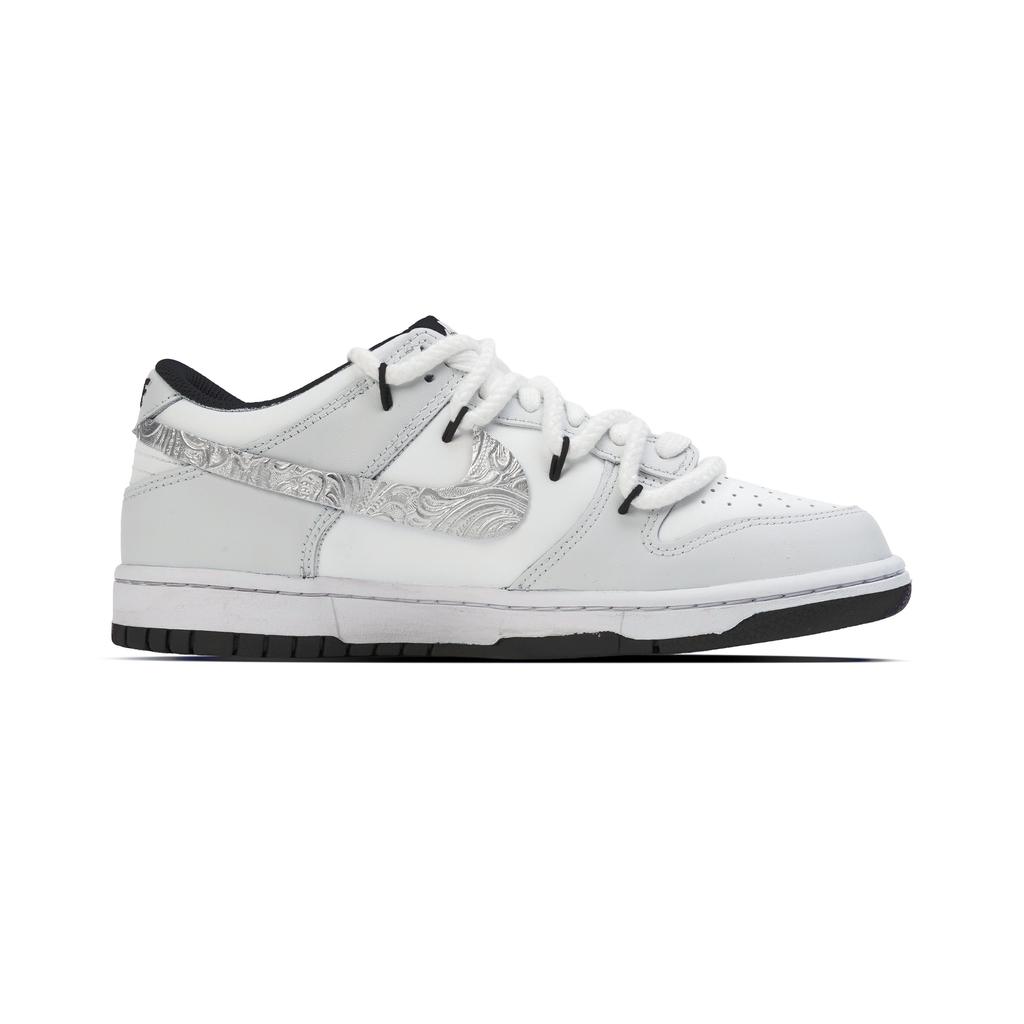 Nike Dunk Low top Skateboard Shoes Unisex Silver Gray HF5441-100(Team44-)