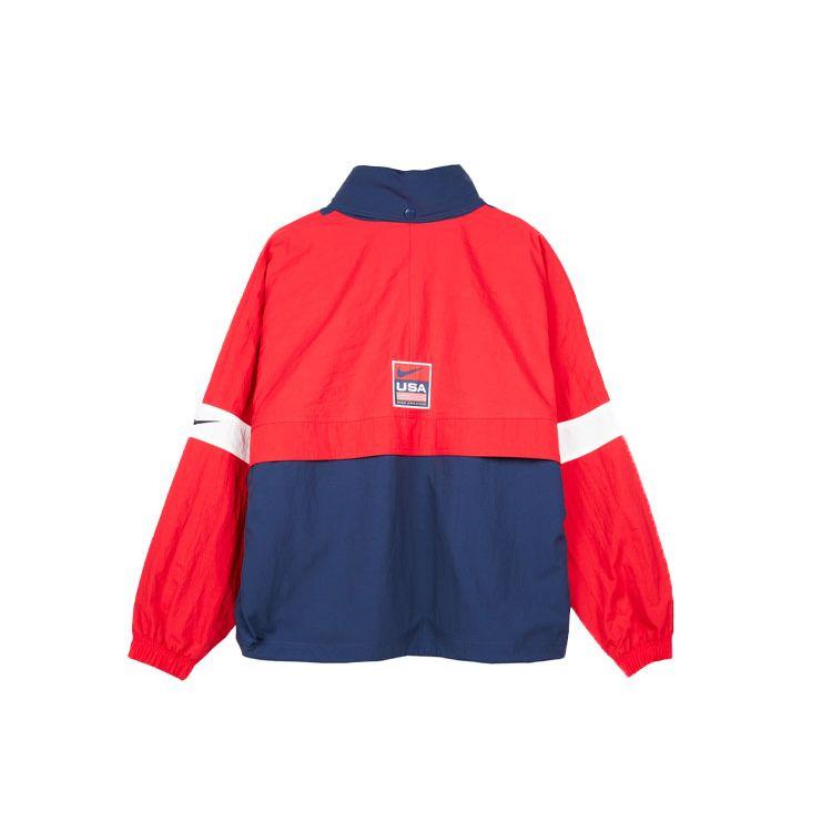 Nike NikeLab NRG Swoosh USA Dream Team Полосатая куртка Красная мужская уличная одежда CD6374-657