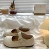 Retro Round Head Cute Mary Jane Single Shoes Women's Spring Flat Bottom Versatile Small Leather Shoes