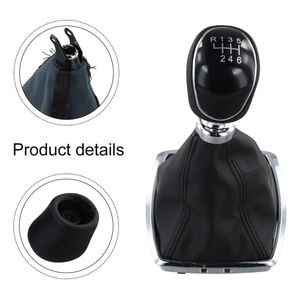 For Ford For KUGA 2008-2012 For C-MAX 2008-2010 GB64637AA 8V4R7P002KB 6 Speed Gear Shift Knob Shifter Lever Gaiter Boot