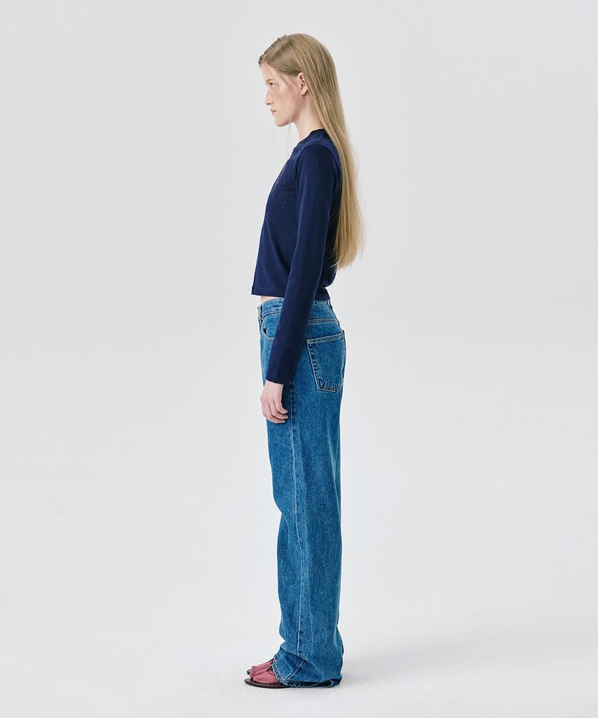 WNDERKAMMER Daily Fitted T_Navy