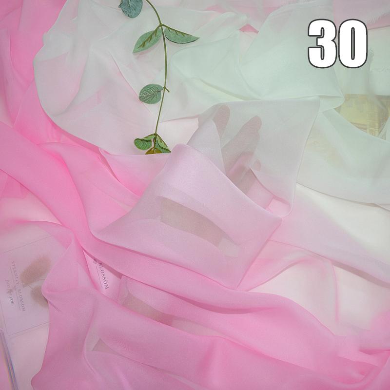 1/2/3M Ткань Шифон с Градиентом Органза Тюль Для DIY Платья Ханьфу Сценического Костюма Свадебной Вечеринки Декор Швейные Поделки