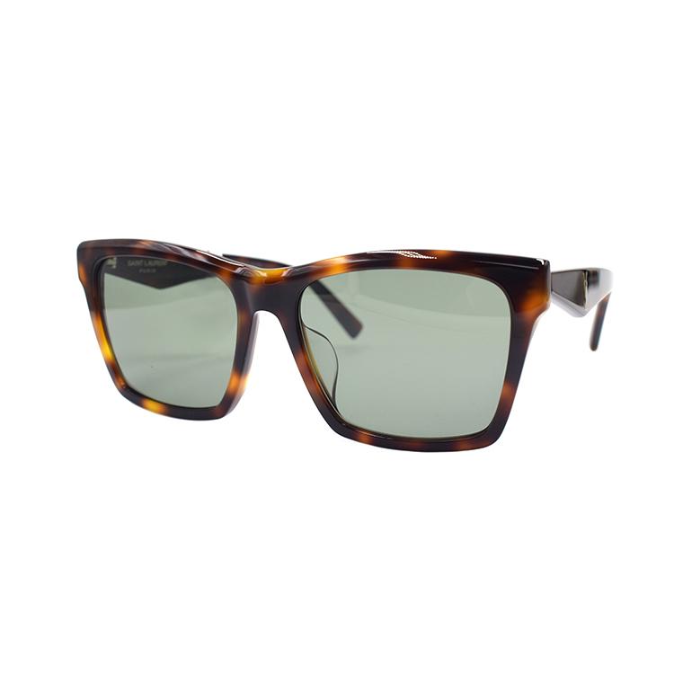 Saint Laurent Interwoven Letter Series Classic Style Square Sunglasses Unisex sunglasses SLM104F-003