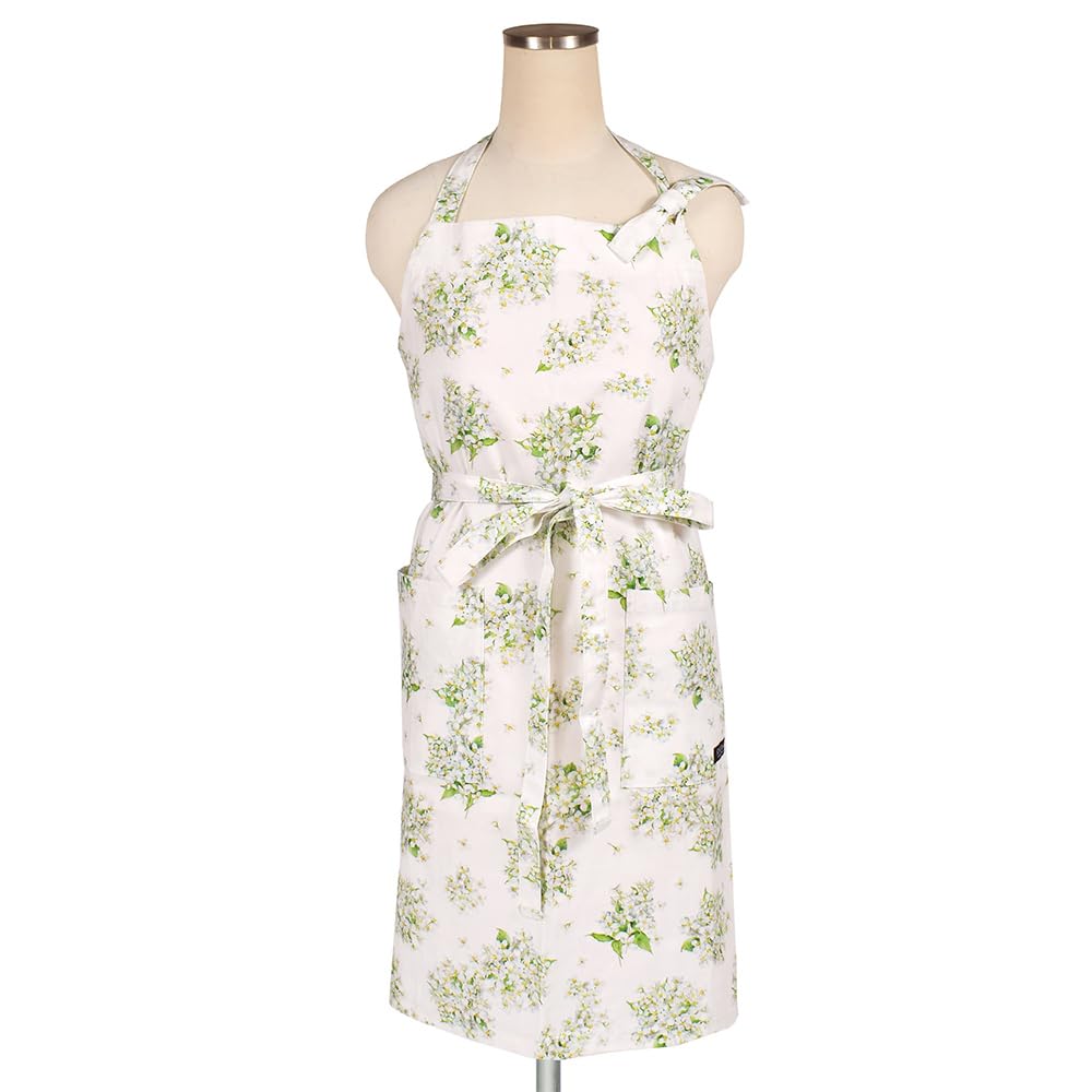 STYLE Decor Apron for Gardening Floral W3204400 Women, Stylish, Scandinavian, Cute, Cooking, Apron, Jasmine, White, Pattern,