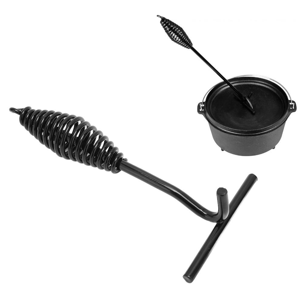 Spiral Handle Lid Lifter Cast Iron Pot Cover Handle Dutch Oven Lid Lifter  Hiking