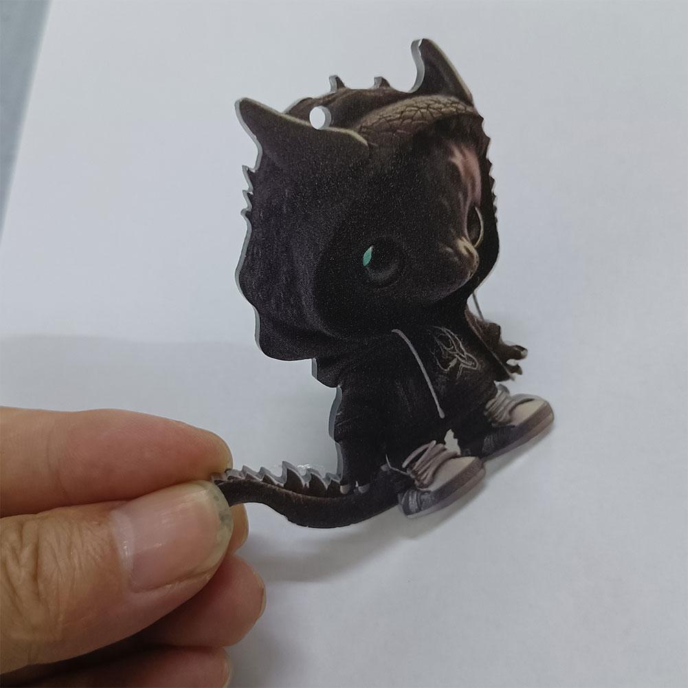 Christmas Dragon Pendant Novelty Dragon Ornaments Acrylic Dragon Egg Tree Pendant Realistic for Home and Car Decoration