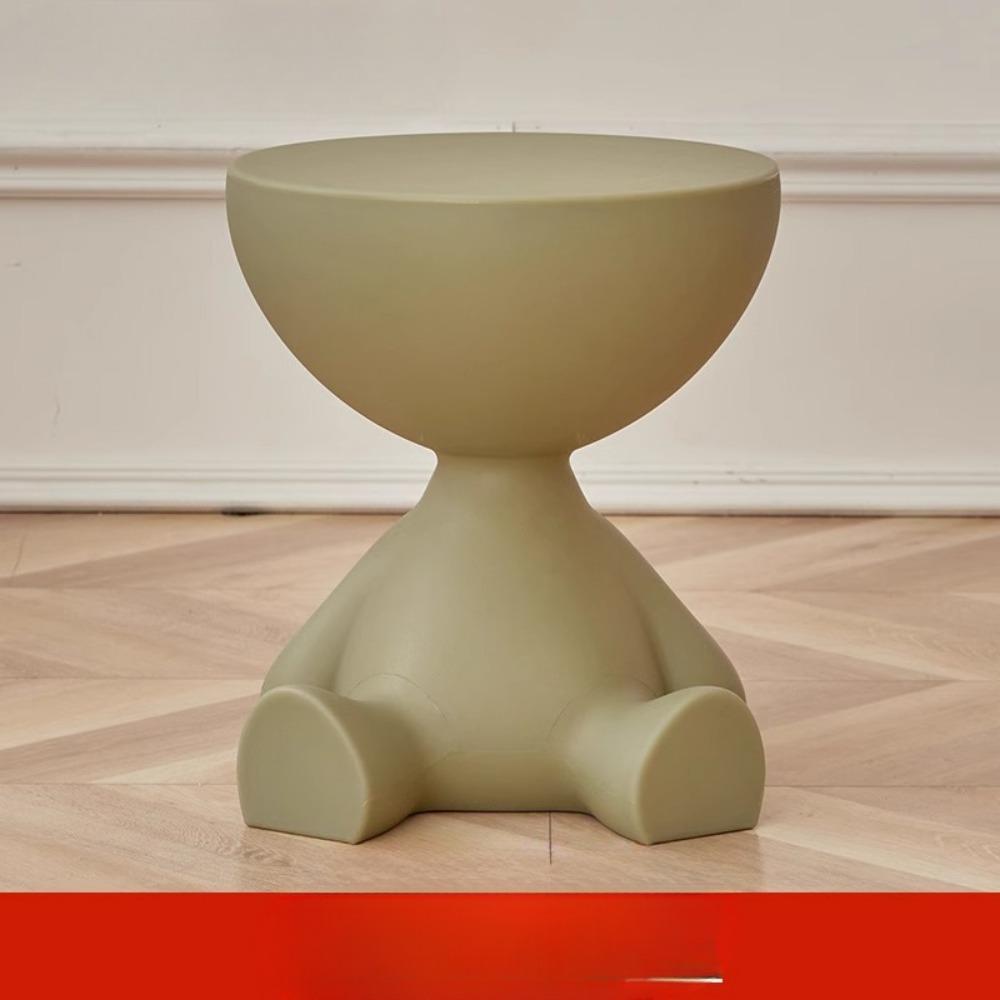 1 шт. Современная креативная пластиковая тумбочка в форме медведя, многофункциональная тумбочка, легко собирается, подходит для хранения в гостиной и спальне