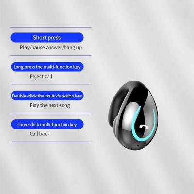 YX08 Bluetooth Моно-наушник-клипса Стерео Беспроводной Наушник - Не Внутриканальный Дизайн, Подарочное Издание в Трансграничном Стиле.