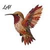 Fabric Craft Gift for Women 3D Bird Patchwork Kit DIY Hummingbird Owl Sewing Desktop Ornament Making Kit Handmade Art Crafting Home Wall Decor