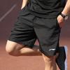 Li-Ning Solid Color Logo Round Neck Quick Dry Breathable Short Sleeve T-Shirt Sports Running Fitness Shorts Set Men Activewear YTST073-2+AKST633-1