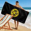 Borussia Print Beach Towel, Large Soft Quick Dry Towel for Beach Camping Swimming