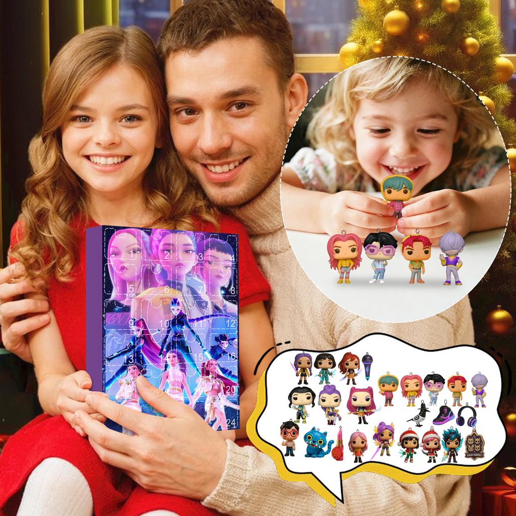 Коробка-сюрприз с 3D куклами, 24 куклы ждут, чтобы вы их распаковали, Рождественский сюрприз для друзей и детей