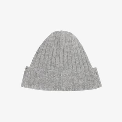 CITYBREEZE Ангоровая вязаная шапка_СЕРЫЙ