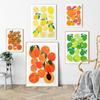 Fruit Lemon Orange Peach Kitchen Wall Art Canvas Painting Nordic Posters And Prints Abstract Wall Pictures For Living Room Decor