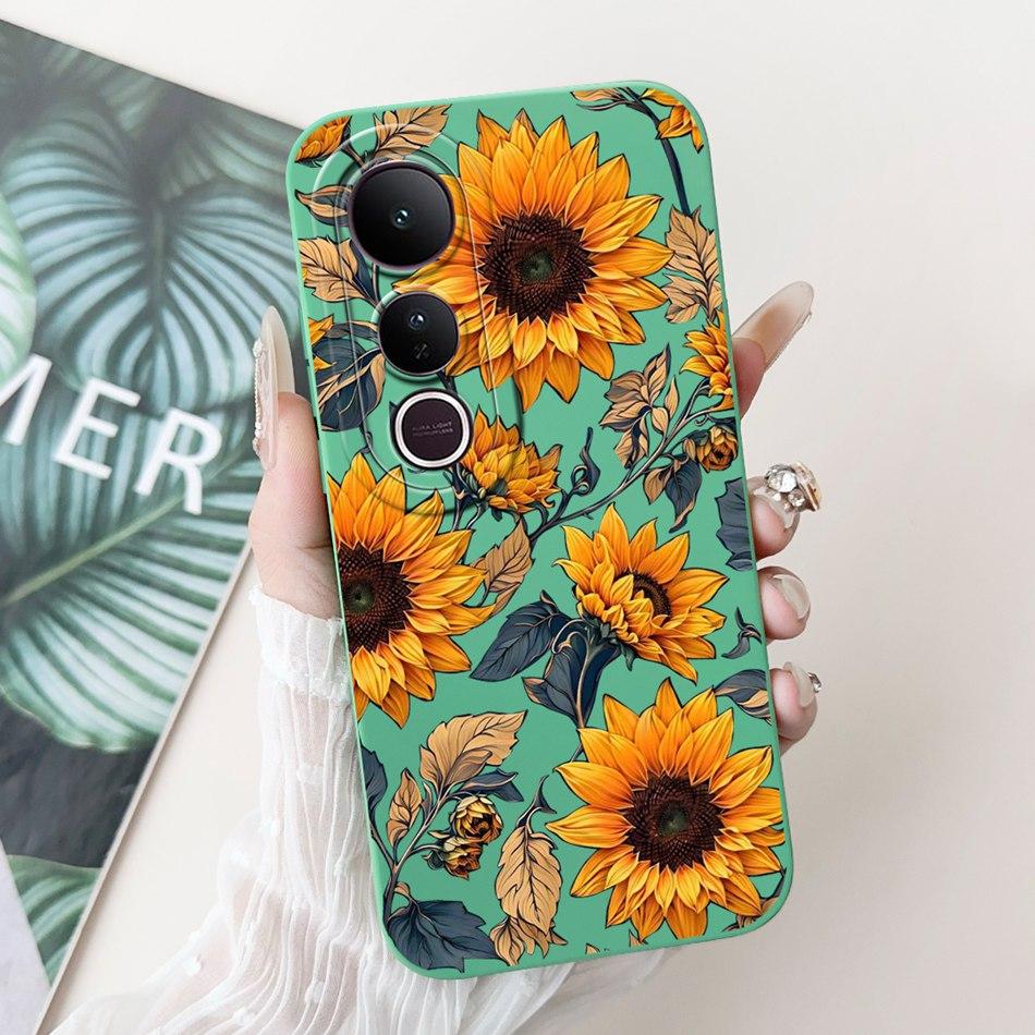 For Vivo V50 Lite Elegant Butterfly Floral Printed Phone Case For Vivo V50 V 50 V50lite Soft Silicone Shockproof Cases Bumpers