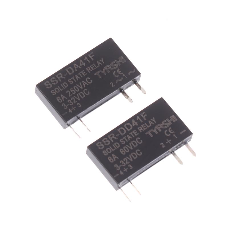 SSR-41FDD/41FDA Solid State Relays DC To DC Slim Relay Module 3-32VDC 6A Mini Relay Non-contact DIN Rail Relay