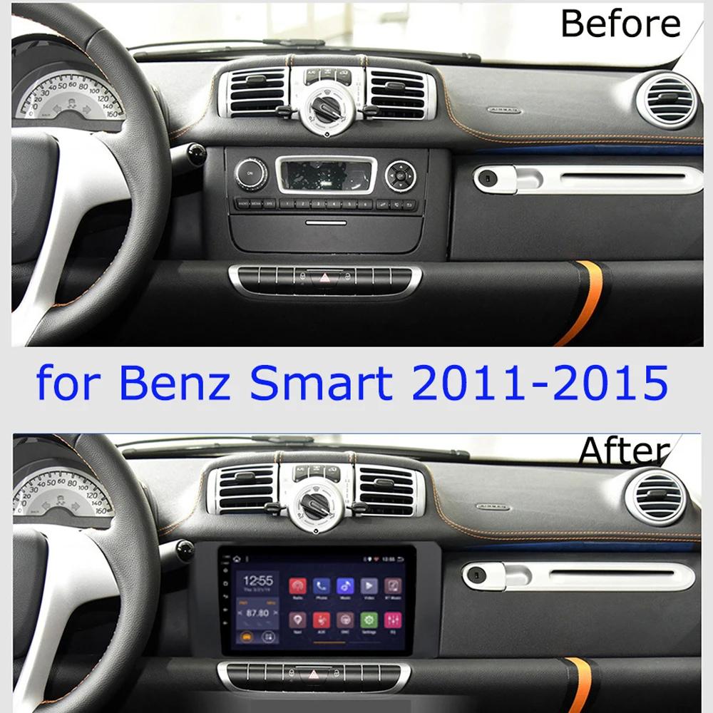 Навигация GPS Carplay для Mercedes Benz Smart Fortwo 2010-2015 Автомобильное радио Android Авто Головное устройство Мультимедийный проигрыватель No 2din DVD