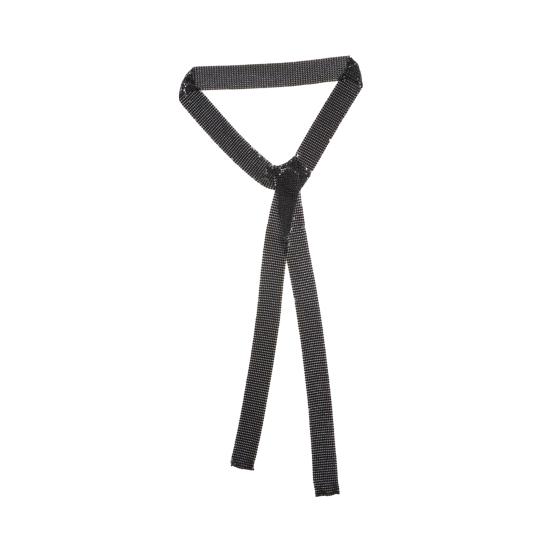 Металлический шарф с блестящими пайетками, тонкий длинный шарф, для вечеринки в ночном клубе, сверкающий, женский, аксессуар для шеи